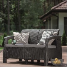 KETER. Canapea cu 2 locuri gri Corfu Love Seat..